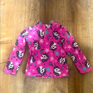 Kids Pink Unicorn Fleece Pullover Girls size 5